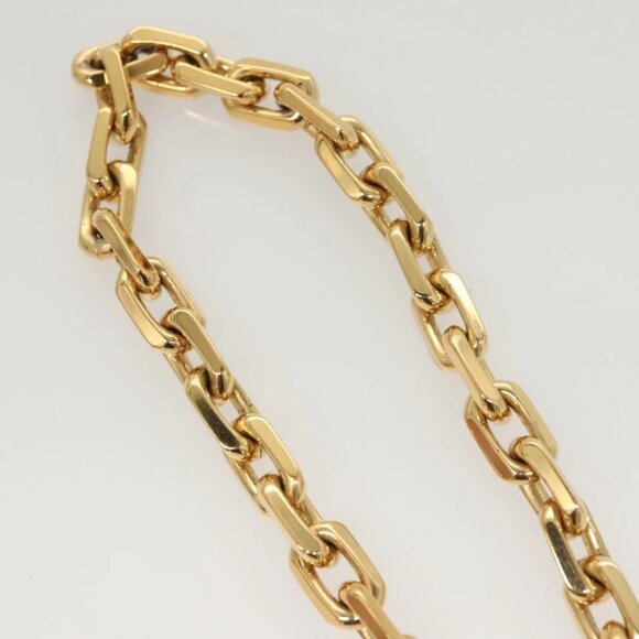 LOUIS VUITTON Necklace LV Edge Chain Cadena GP Necklace Gold - Picture 7 of 16